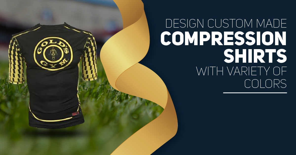 Design Custom Made Compression Shirts with Variety of Colors