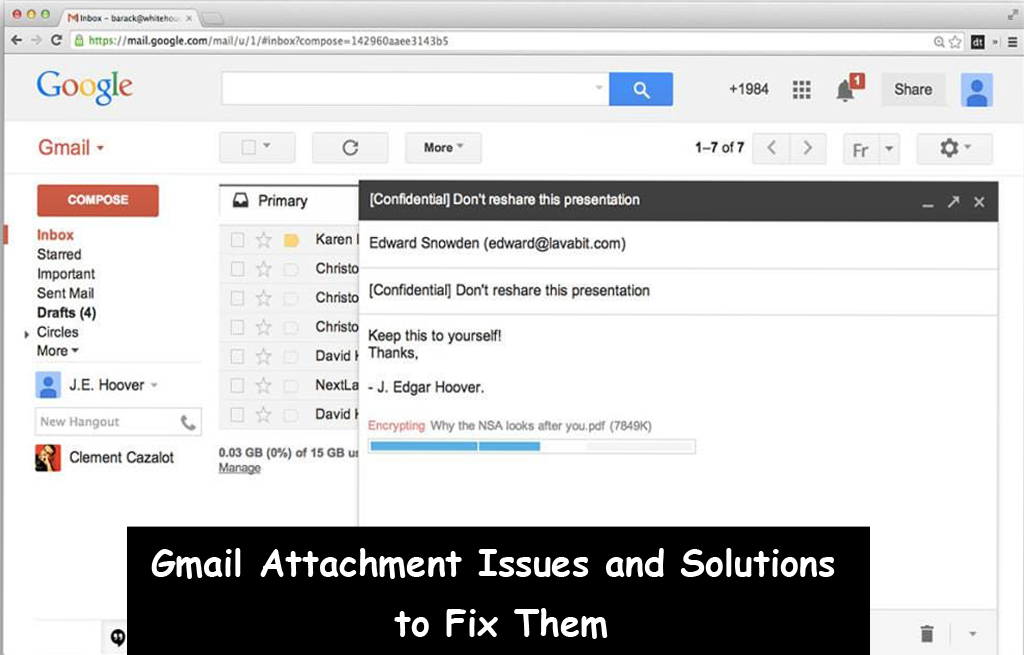 Gmail Attachment Issues
